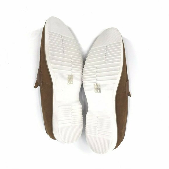 ZANZARA  Cognac Gino Suede Loafers - Size 10M - Picture 9 of 11